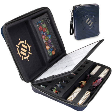 ENHANCE Tabletop RPG: Organizer Case Collectors Edition Blue