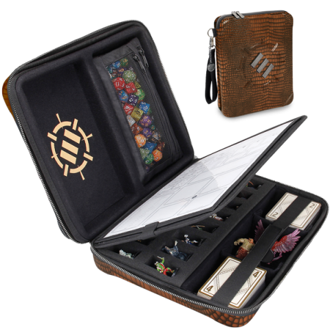 ENHANCE Tabletop RPG: Organizer Case Collectors Edition Brown