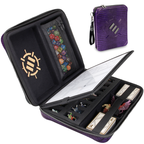 ENHANCE Tabletop RPG: Organizer Case Collectors Edition Purple
