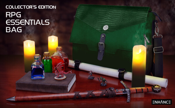 ENHANCE Tabletop RPG: Players Bag Collectors Edition Green