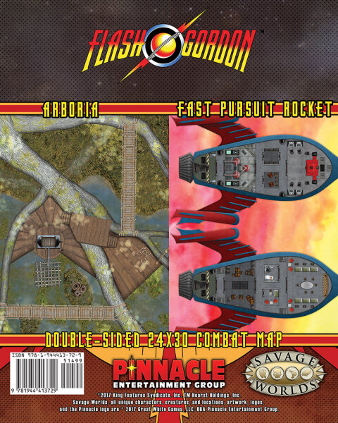Flash Gordon RPG: Arboria Fast Pursuit Rocket Combat Maps (EN)