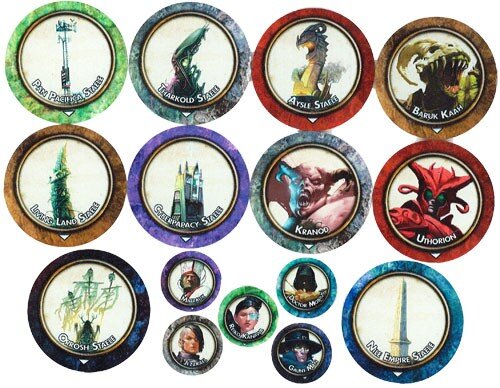 TORG Eternity RPG: High Lords and Stelae Token Set (EN)