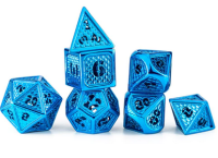 Hollow Wyvern RPG Dice Set Blue (7)