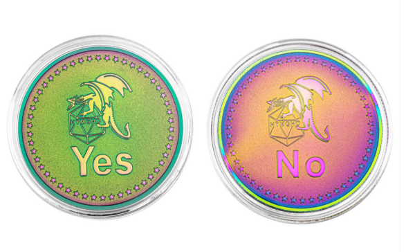 HYMGHO YES/NO Deluxe D2 coin Rainbow