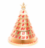 Christmas Tree Dice Gold