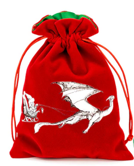 Christmas Dice Bag Dragon Sleigh