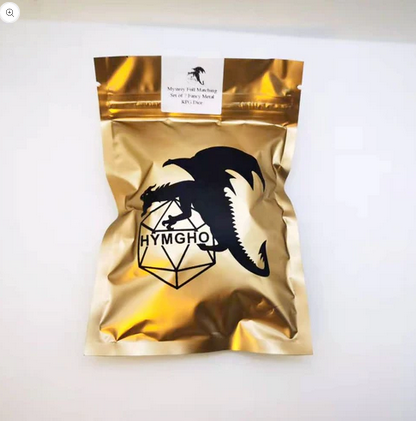 Mystery full matching 7 solid metal dice set