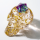 D20 Skull Holder/Charger Gold