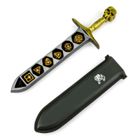 Grim Dagger Dice Case/Holder w/sheath Cover Gold
