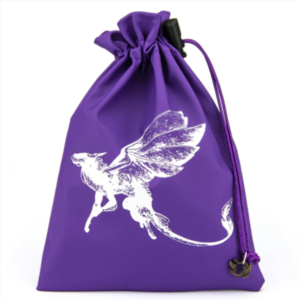 HYMGHO Fine Arts Leather Dice Bag Fairy Dragon