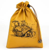HYMGHO Fine Arts Leather Dice Bag Hermit Crab