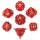 Demon Cage Hollow Dice Set Red (7)