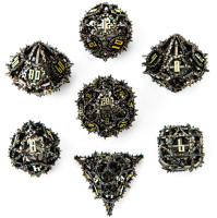 Demon Cage Hollow Dice Set Gunmetal (7)