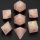 Rose Quartz Stone Dice Set (7)