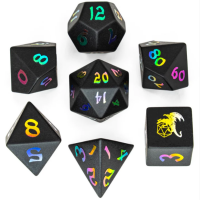 Gemstone Black Magic Dice Set (7)