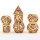 Gold midnight dream purple solid metal dragon Polyhedral Dice Set
