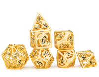 Matt Gold w/ Black Hollow Dragon Dice Set (7)