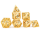 Matt Gold w/ Black Hollow Dragon Dice Set (7)