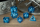 Blue w/ White Hollow Dragon Dice Set (7)