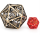 Titan Hollow Bronze 55mm D20 with Dragons