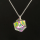 Prism Rainbow D20 Dice Necklace pendant w/chain