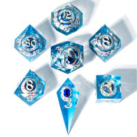 Always Watching Blue Rolling Eyeballs Sharp Edged Dice...