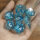 Sharp Edge Liquid Core RPG Dice Set Aqua (7)