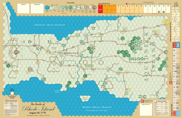 Battle for Rhode Island Mounted Map Set (EN)