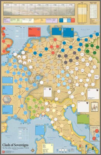 Clash of Sovereigns: Mounted Map Set (EN)