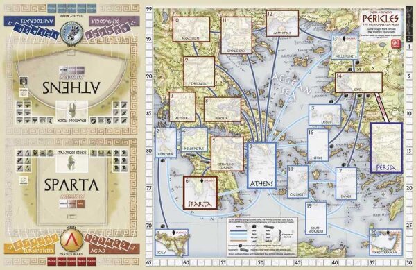 Pericles: The Peloponnesian Wars 460-400 BC: Mounted Map Set (EN)