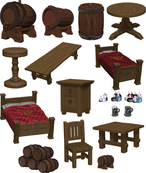 D&D Icons of the Realms: The Yawning Portal Beds and Bottles (EN)
