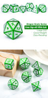 Metal & Enamel Dice Set (7) Patricks