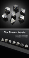 Gemstone Dice Set (7) Hematite Synthetic