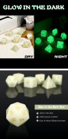 Gemstone Dice Set (7) Green Glowstone Synthetic