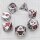 Dice Set Slashing Damage Metal Chrome/Red (7)