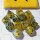 Dice Set Piercing Damage Acrylic Green/Gold (14)