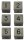 Metallic Dice 6Count 16mm d6 Antique SilverMetal Dice Set