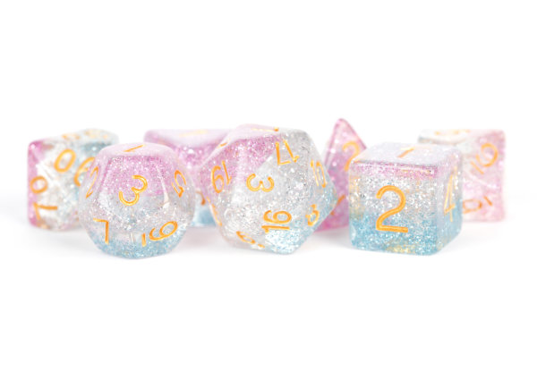 16mm Resin Polyhedral Dice Set Unity Dice (7)