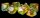 Resin Polyhedral Dice Set Yellow Aurora (7)