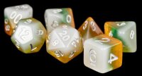Resin Polyhedral Dice Set Fruit Kiwi (7)