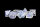 16mm Resin Poly Dice Set Pearl with Purple Numbers (7)