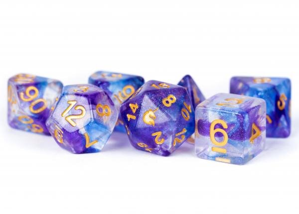 Unicorn Resin Polyhedral Dice Set Midnight Fantasy (7)