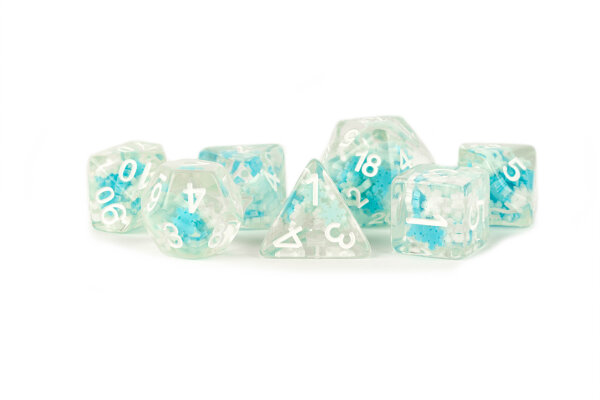 16mm Resin Poly Dice Set Snowflake (7)