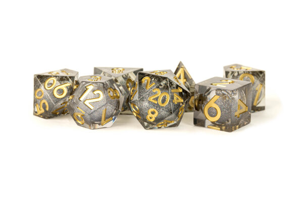 Vanishing Oil Liquid Core Polyhedral Dice Set (7)