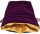 Dice Bag Purple Velvet Dice Bag with Gold Satin Lining 4x6