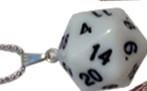 D20 Necklaces White