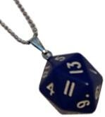 D20 Necklaces Blue