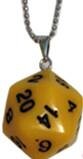 D20 Necklaces Yellow