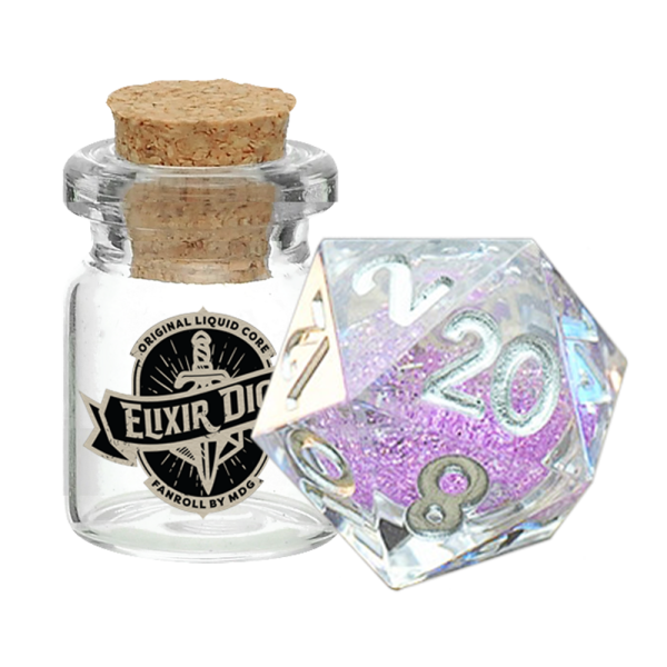 D20 Elixir Liquid Core Dice Sorcerous Swirl