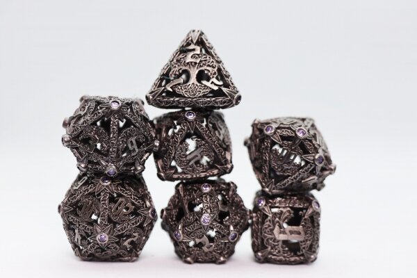 Tree of Wisdom RPG: Hollow Metal Dice Set (7) (EN)